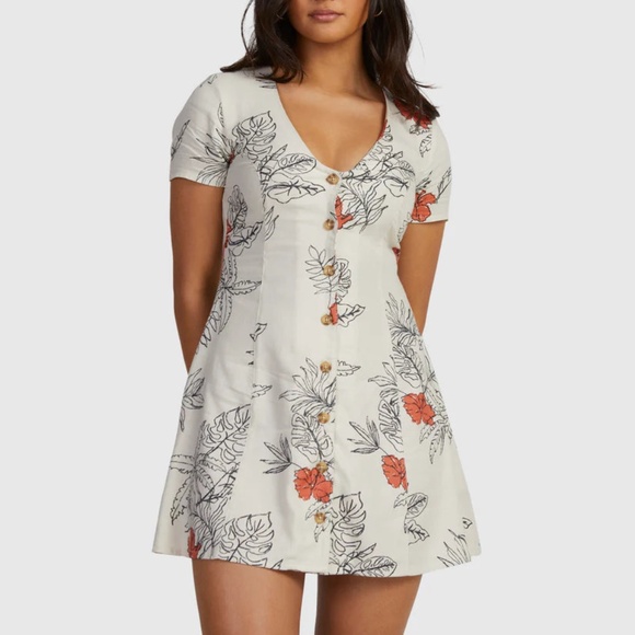 RVCA Women's Tropicalsy Dress Size Small - Picture 1 of 8